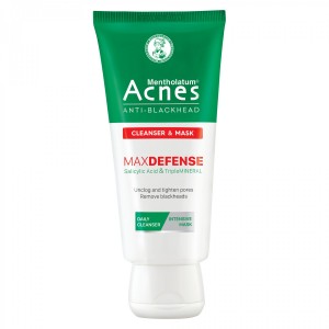 Kem rửa mặt và mặt nạ ngăn ngừa mụn đầu đen Acnes Anti-Blackhead 100g