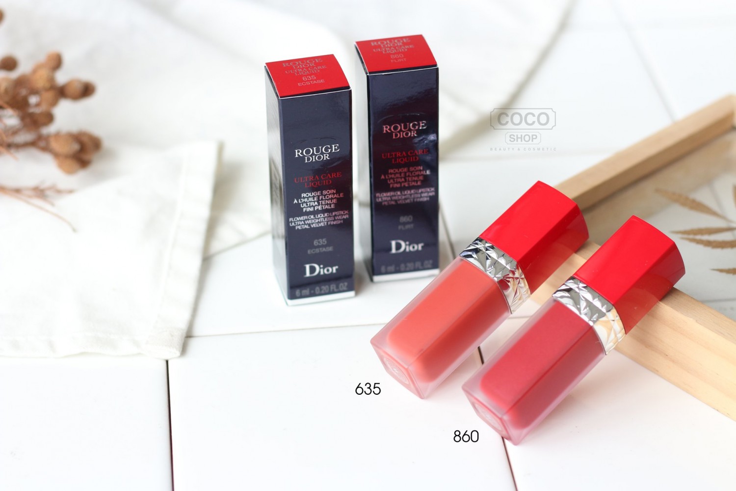 Son Kem Dior 860 Ultra Care Liquid Flirt Màu Đỏ Hồng Hot Nhất