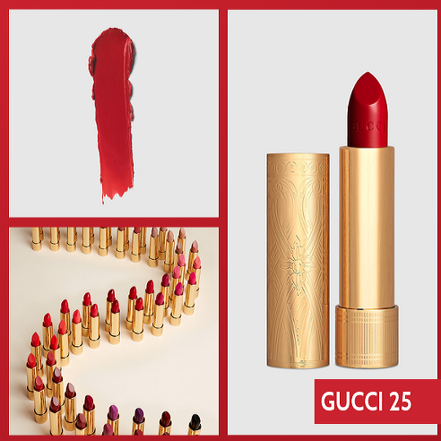 Son Gucci Matte Lipstick - 25 Goldie Red ( Mã mới )